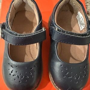 Stride Rite Navy Mary Jane Dress Shoes Toddler size 5 Velcro strap